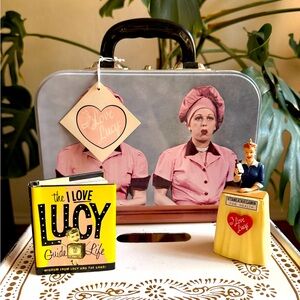 I LOVE LUCY COLLECTORS EDITION Tin Lunchbox, Hallmark Ornament, Tiny Book